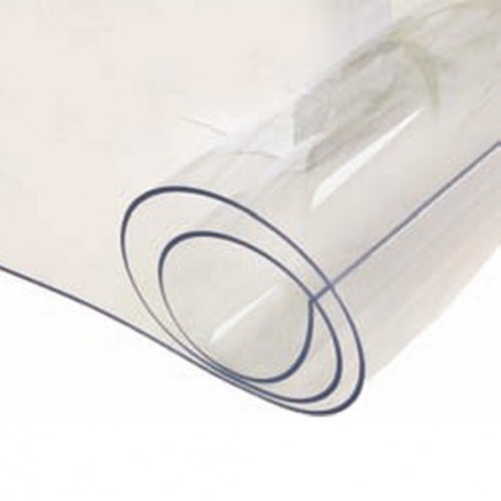 Generic Nappe transparente epaisse en PVC, forme ronde -diamètre